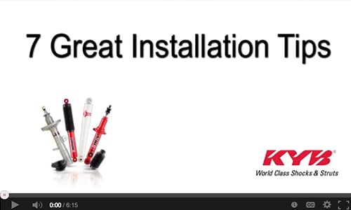 Seven Great Shock & Strut Installation Tips